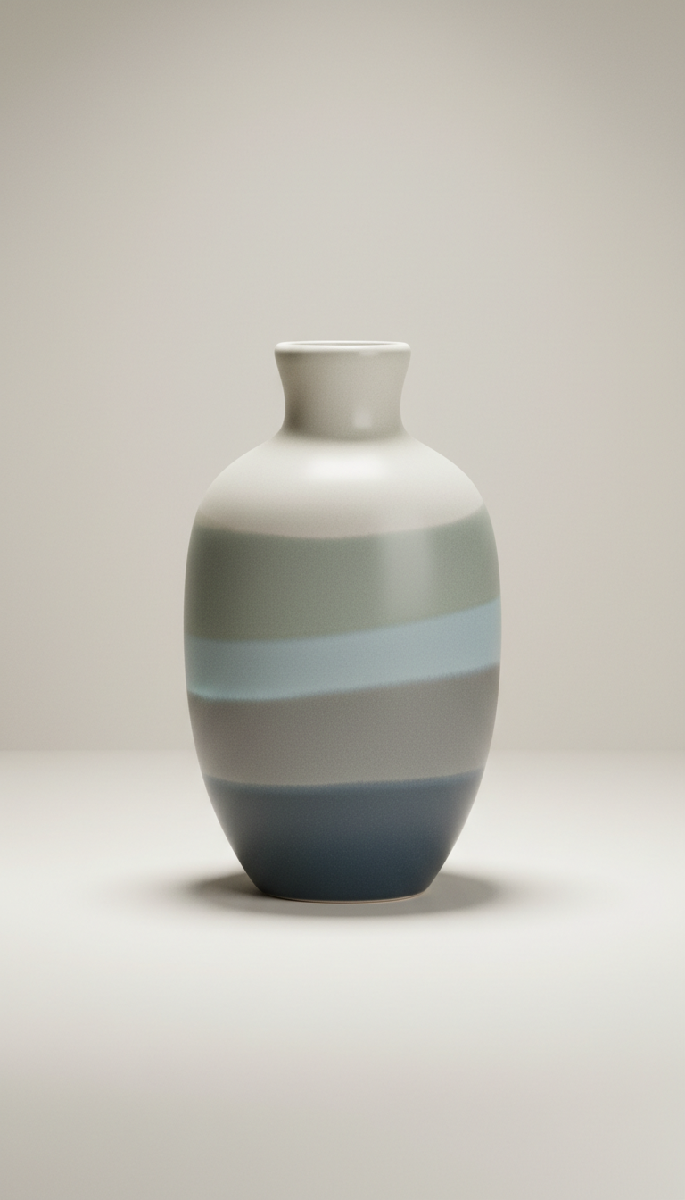 Minimalist Ceramic Vase With Matte Finish