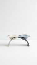 Elevated Pet Feeder Stand With Removable Bowls