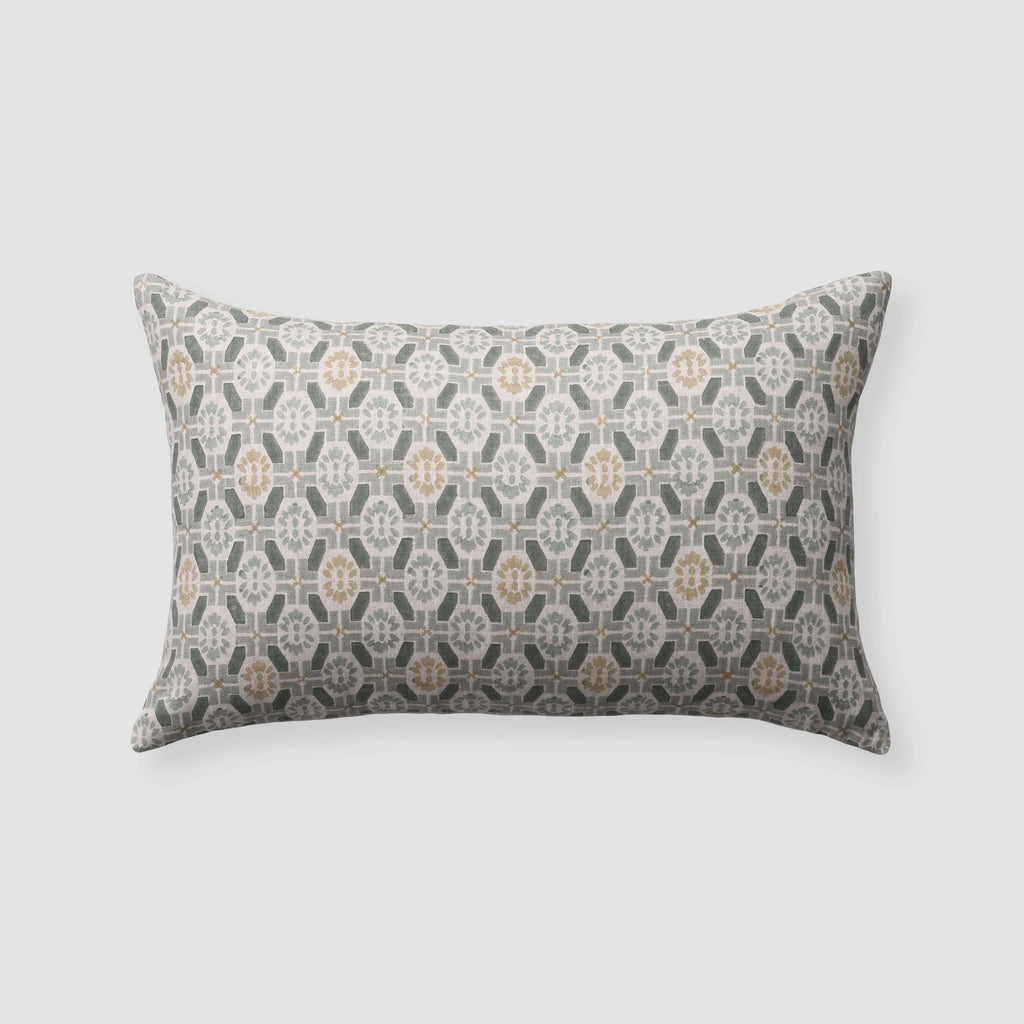 Ayana Block Print Lumbar Pillow