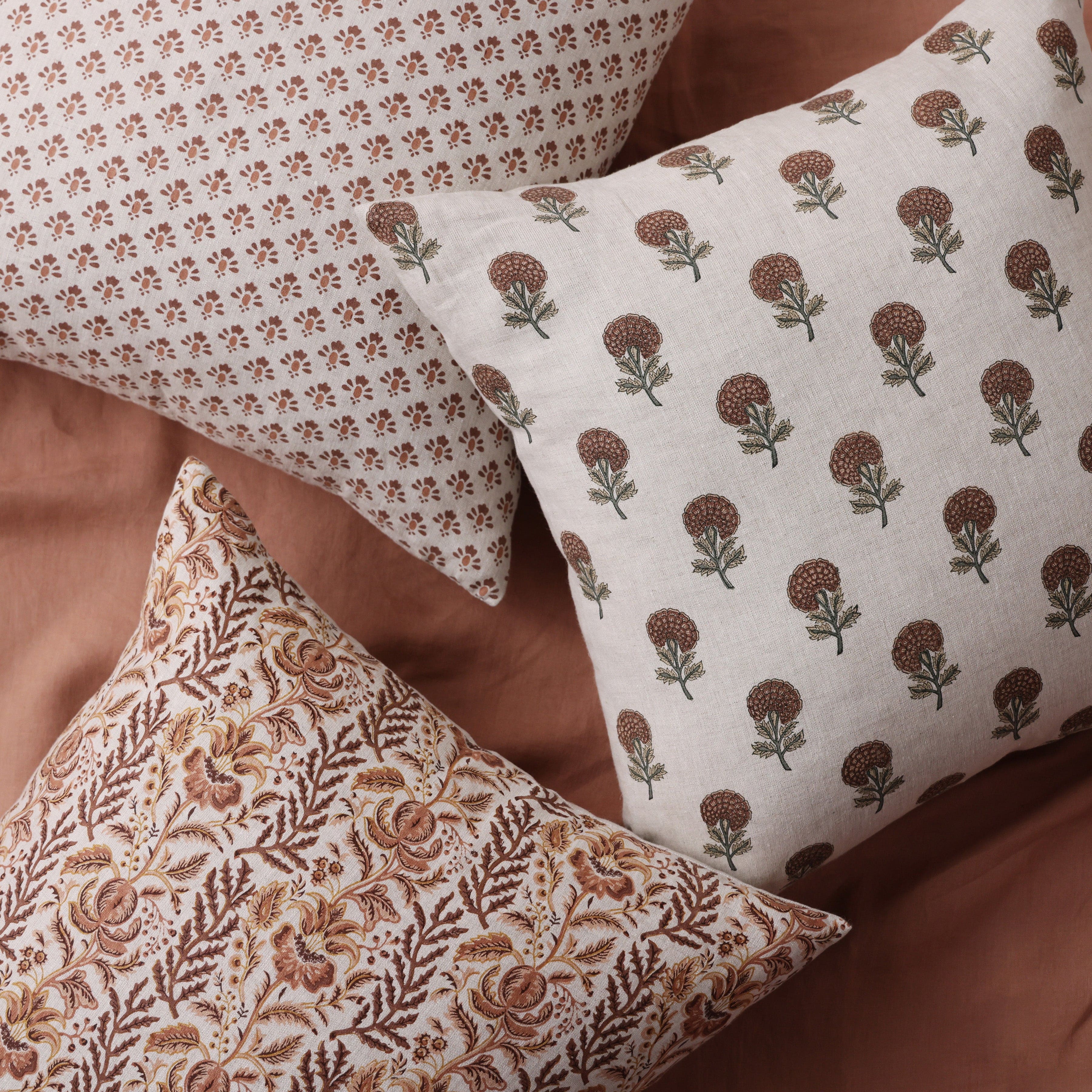 Lia Block Print Pillow